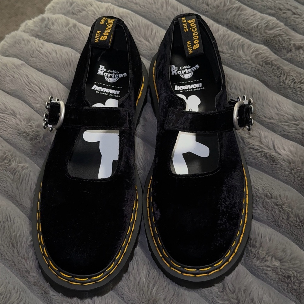 DR MARTEN X HEAVEN BY MARC JACOBS VELVET SHOES
